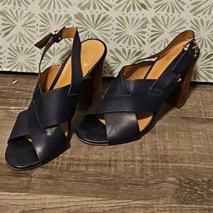 Cato Navy Women's Heeled Sandals